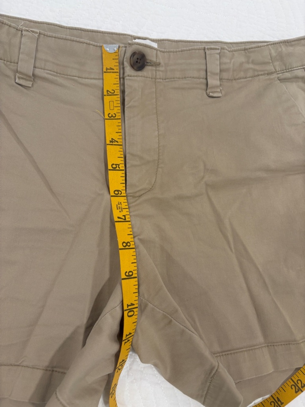 GAP Women's Tan Chino Bermuda Shorts - Picture 7 of 8